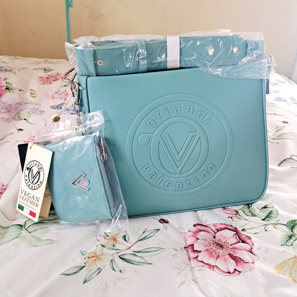 NWT Valentino Orlandi Turquoise Crossbody Bag 💢PRICE FIRM Not Accepting Offers